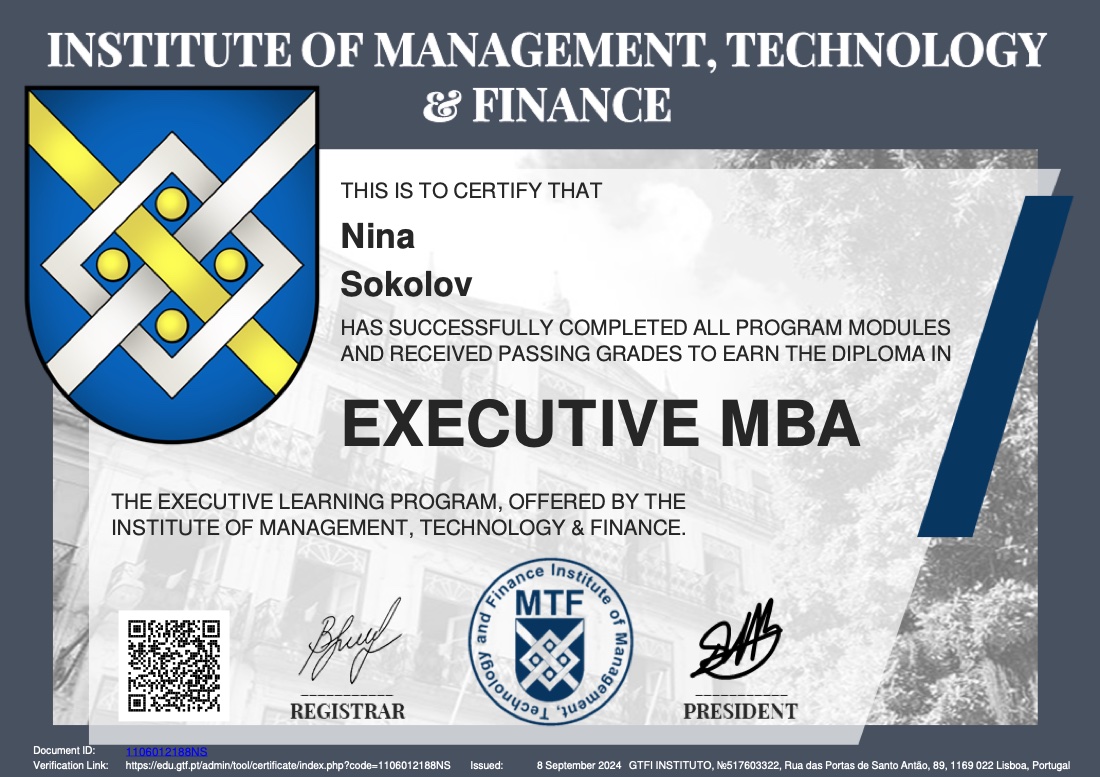 EMBA diploma