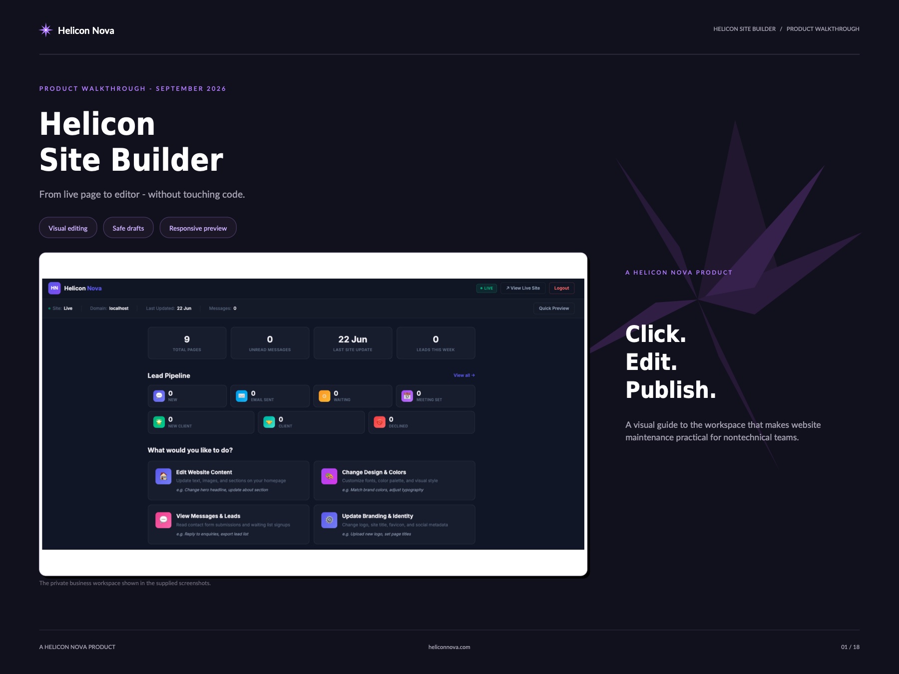 Helicon Site Builder